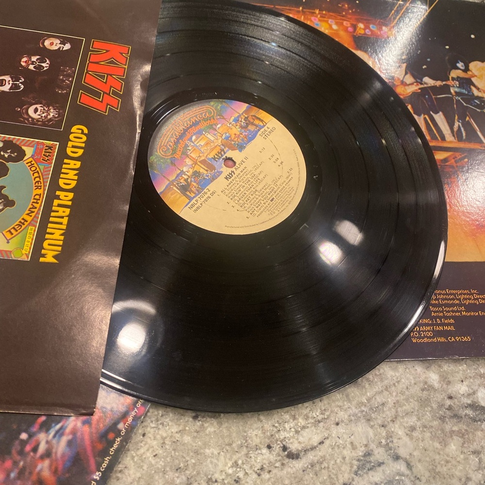 KISS Alive 2 vintage vinyl double album record vinyl unique Valentines Day gift - Picture 9 of 14